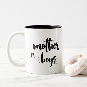 Mother of Boys Mug, Mother's Day Gift Two-Tone Coffee Mug
