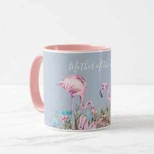 MOTHER-OF-BRIDE Blushing Flamingo Tropical Wedding Mug