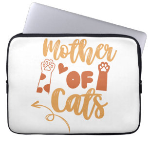 Mother of Cats Laptop Sleeve