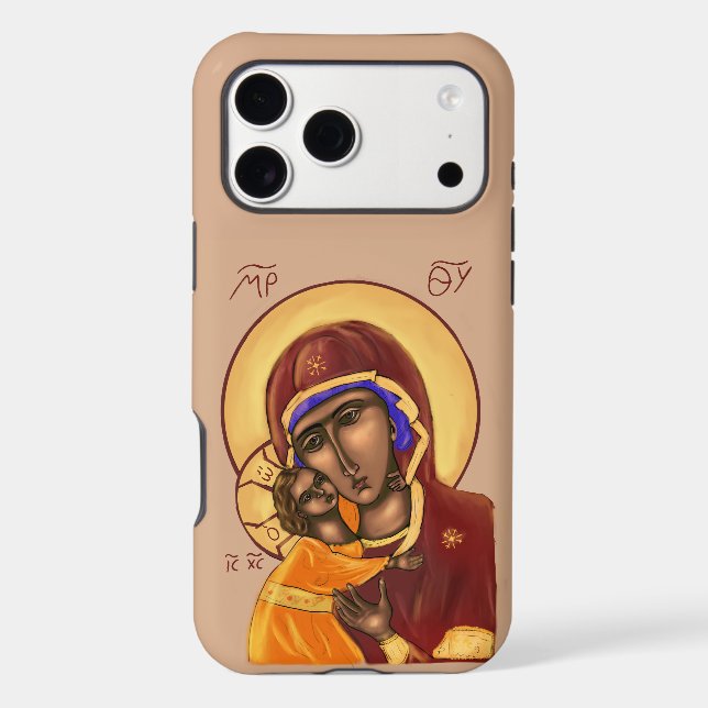 Mother of God Icon iPhone case - multiple sizes (Back)