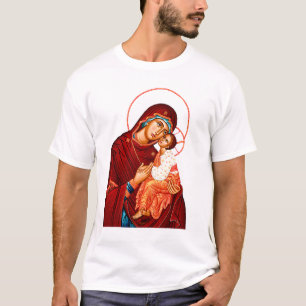 Mother of God sweet kissing icon T-Shirt