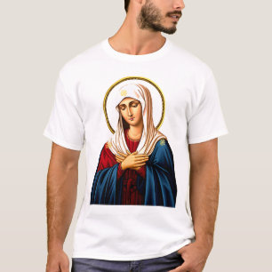 Mother of God Virgin an tenderness icon T-Shirt