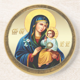 Mother of God, virgin mary Coaster