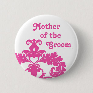 Mother of Groom wedding 6 Cm Round Badge