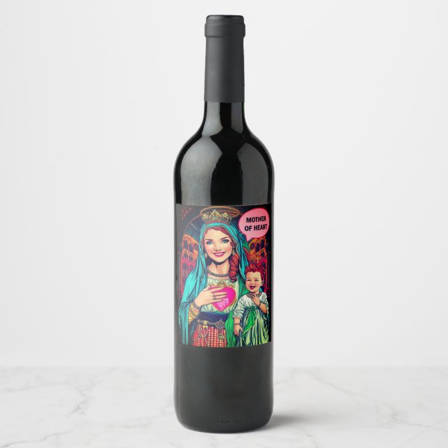 Mother of Heart Wine Label (Front)