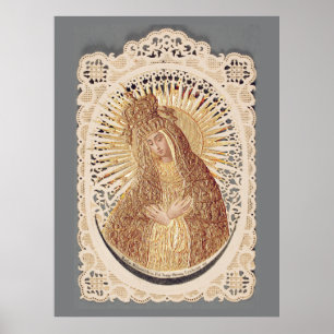 Mother of Mercy Madonna in Prayer ...  Poster