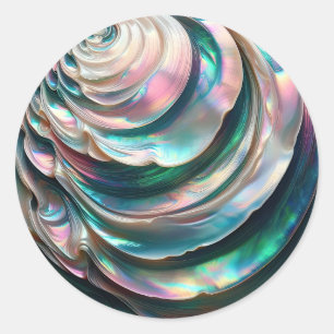 Mother of Pearl Abalone Classic Round Sticker