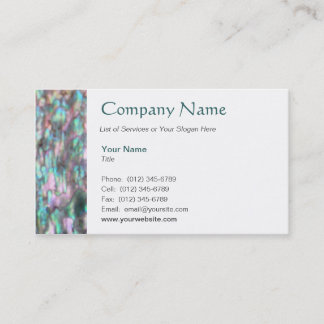 Mother of Pearl Business Card