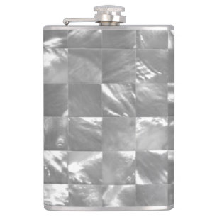 Mother of Pearl Design Hip Flask