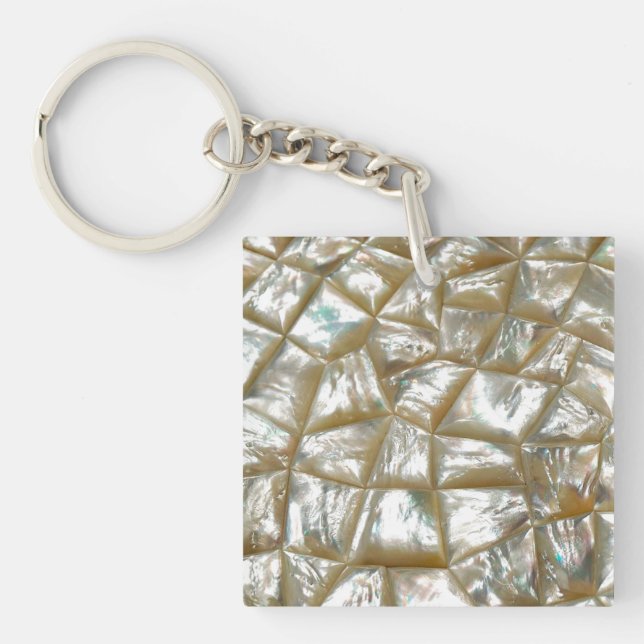Mother of Pearl Design Key Ring (Front)