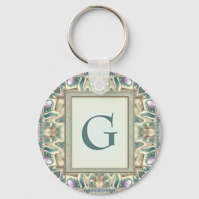 Mother of Pearl Key Ring (Front)