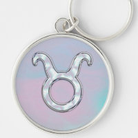 Mother of Pearl Nacre Style Taurus Sign