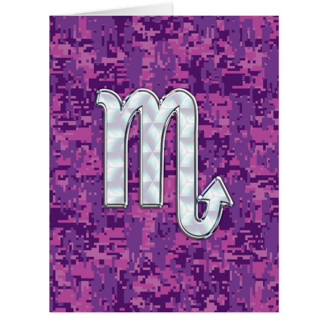 Mother of Pearl Scorpio Zodiac Pink Digital Camo (Front)