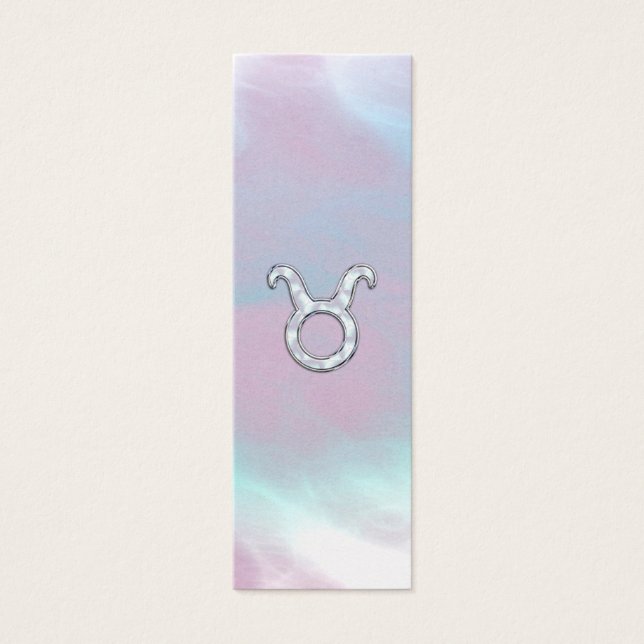 Mother of Pearl Taurus Zodiac Astrology (Front)