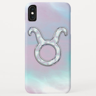 Mother of Pearl Taurus Zodiac Astrology iPhone XS Max Case