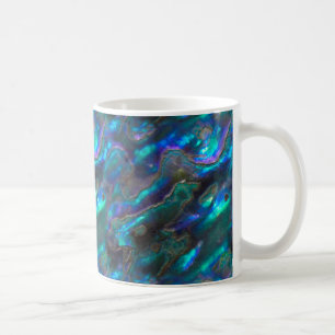 Mother Of Pearl Texture Blue Photo Pattern Coffee Mug