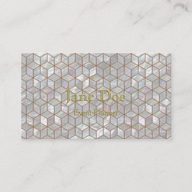 Mother Of Pearl Tiles Business Card (Front)