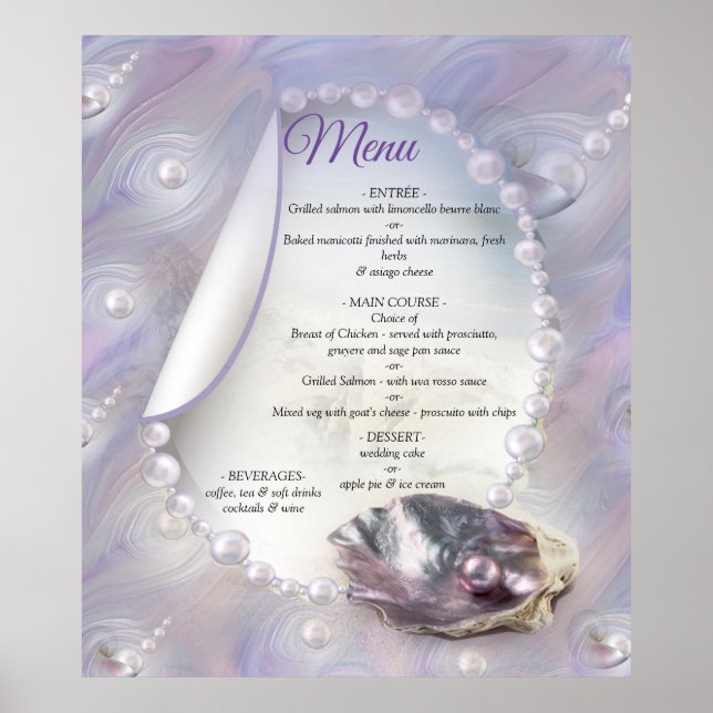 Mother of Pearls Merged like Liquid Swirls Poster (Front)