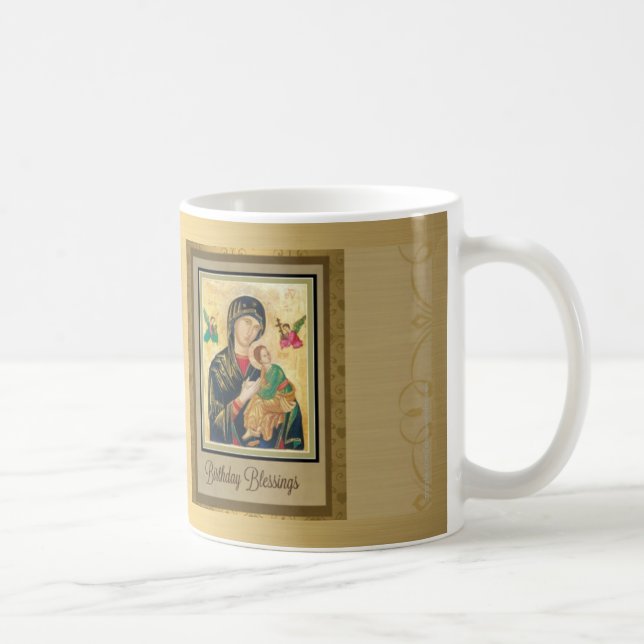 Mother of Perpetual Help Birthday Coffee Mug (Right)