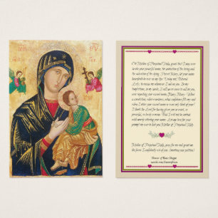 Mother of Perpetual Help Holy Prayer Card