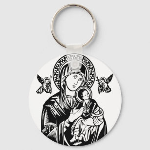 Mother of Perpetual Help  Key Ring