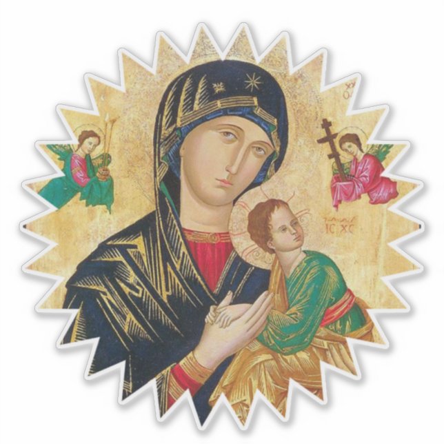 Mother of Perpetual Help  Sticker (Front)