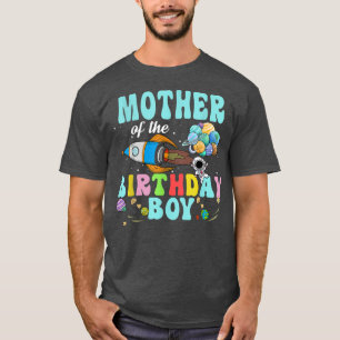 Mother Of The Birthday Astronaut Boy Space Party T T-Shirt
