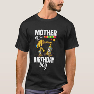 Mother of The Birthday Boy Construction T-Shirt