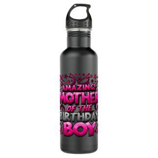 Mother of the Birthday Boy Matching Family Mother  710 Ml Water Bottle