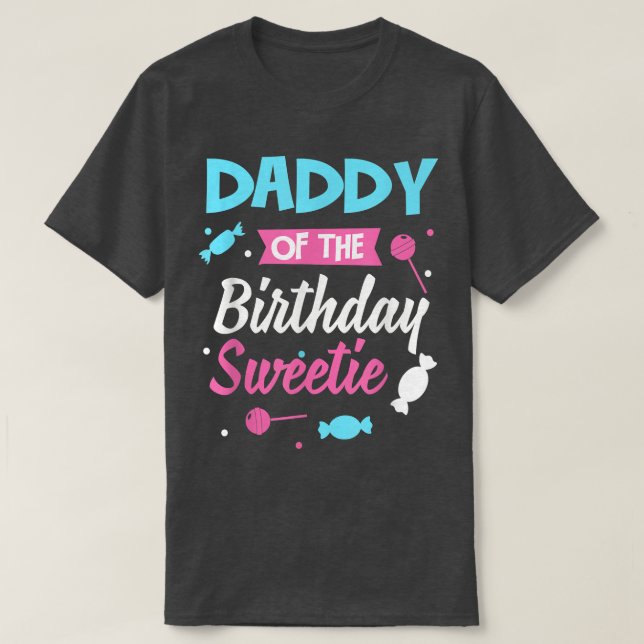 Mother Of The Birthday Sweetie Candy Bday Party Mo T-Shirt (Design Front)