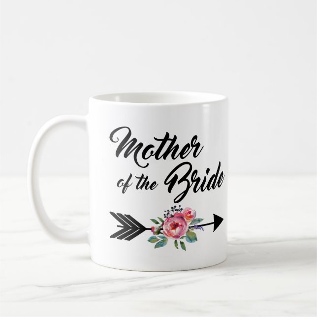 Mother of the Bride Arrow Coffee Mug (Left)