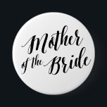 Mother of the Bride Black Script Button<br><div class="desc"></div>