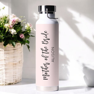 Mother of the Bride Blush Pink Wedding  Water Bottle