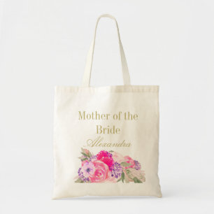 Mother of the Bride Bridesmaid Floral Personal Tote Bag