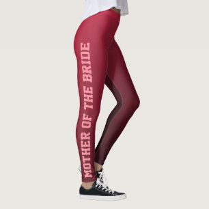 Mother of the Bride Burgundy Ombre Fashion Leggings