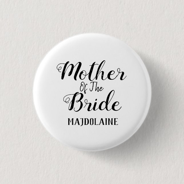 Mother Of The bride Button (Front)