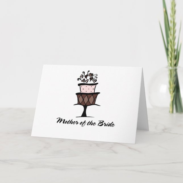 Mother of the Bride Cake Card (Front)
