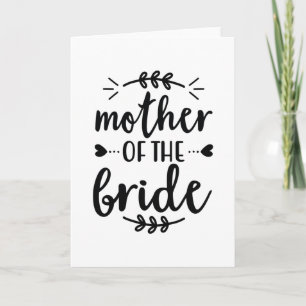 Mother of the bride card