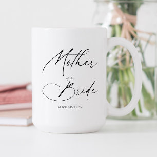 Mother Of The Bride Chic Script Two-Tone Coffee Mug