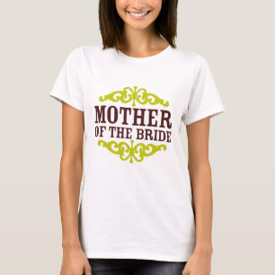 Mother of the Bride (Chocolate Brown & Chartreuse) T-Shirt