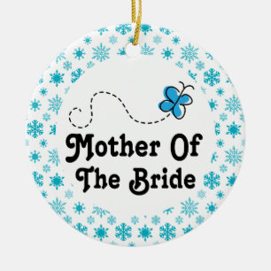 Mother of the Bride Christmas Wedding Ornament