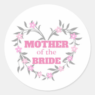 Mother of the Bride Classic Round Sticker