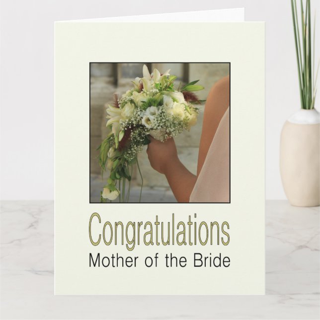 mother of the bride congratulations card (Front)