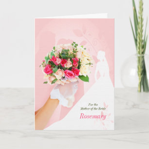 Mother of the Bride Congratulations in Pink Card