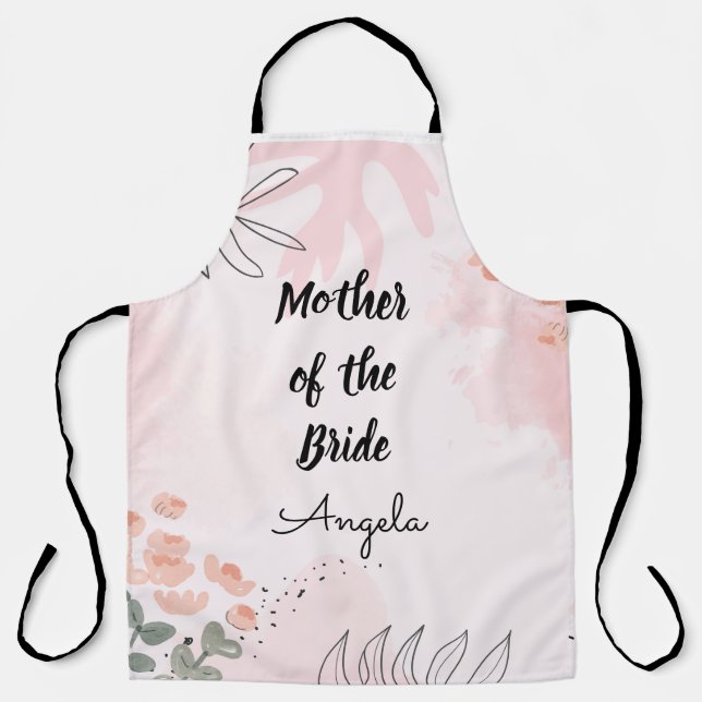 Mother of the Bride Editable text Apron (Front)