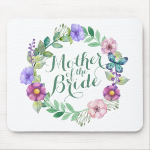 Mother of the Bride Elegant Floral Wedding Mousepa Mouse Pad