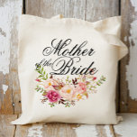 Mother of the Bride Elegant Rustic Floral Tote Bag<br><div class="desc">Check out over 100 popular styles of wedding tote bags from the "Wedding Tote Bags" collection of my shop!</div>