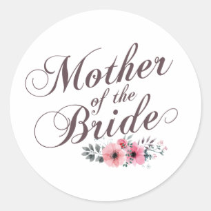 Mother of the Bride Elegant Wedding   Sticker