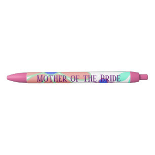 Mother of the Bride Floral Beauty Black Ink Pen