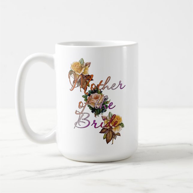 Mother Of The Bride Floral Coffee Mug (Left)